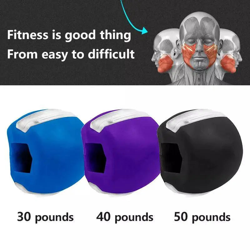 Sculpted Jawline Face Toning Fitness Ball Muscles Pro