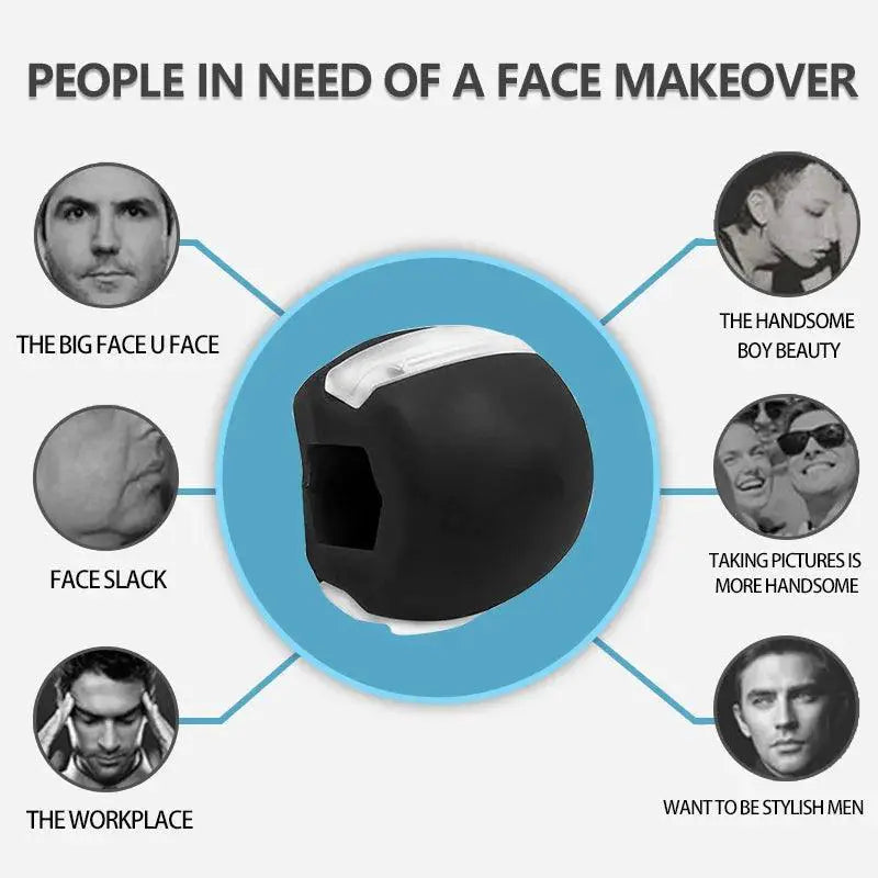 Sculpted Jawline Face Toning Fitness Ball Muscles Pro