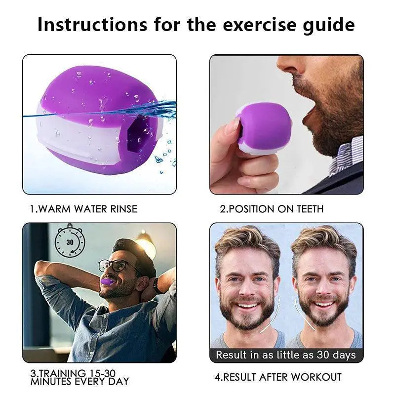 Sculpted Jawline Face Toning Fitness Ball Muscles Pro