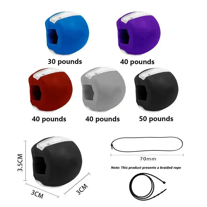 Sculpted Jawline Face Toning Fitness Ball Muscles Pro