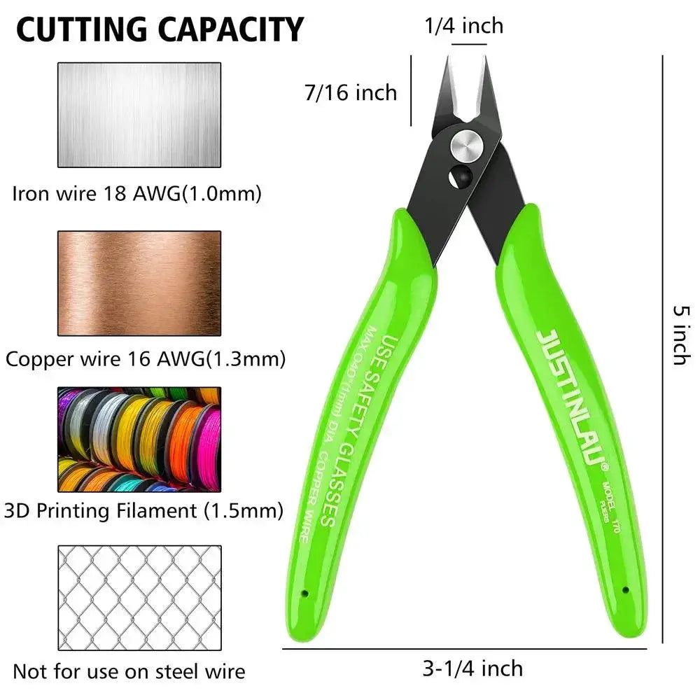 Universal Carbon Steel Pliers With Insulated Grips