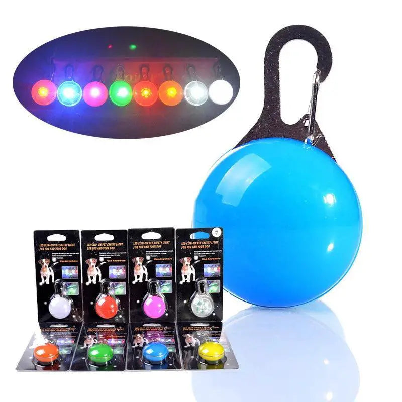 LED Pet Collar Pendant Rechargeable Light Leash Necklace