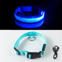 Led Dog Collar High Quality Fiber Three Flash Modes