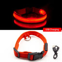 Led Dog Collar High Quality Fiber Three Flash Modes