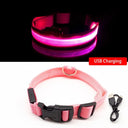 Led Dog Collar High Quality Fiber Three Flash Modes