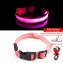 Led Dog Collar High Quality Fiber Three Flash Modes