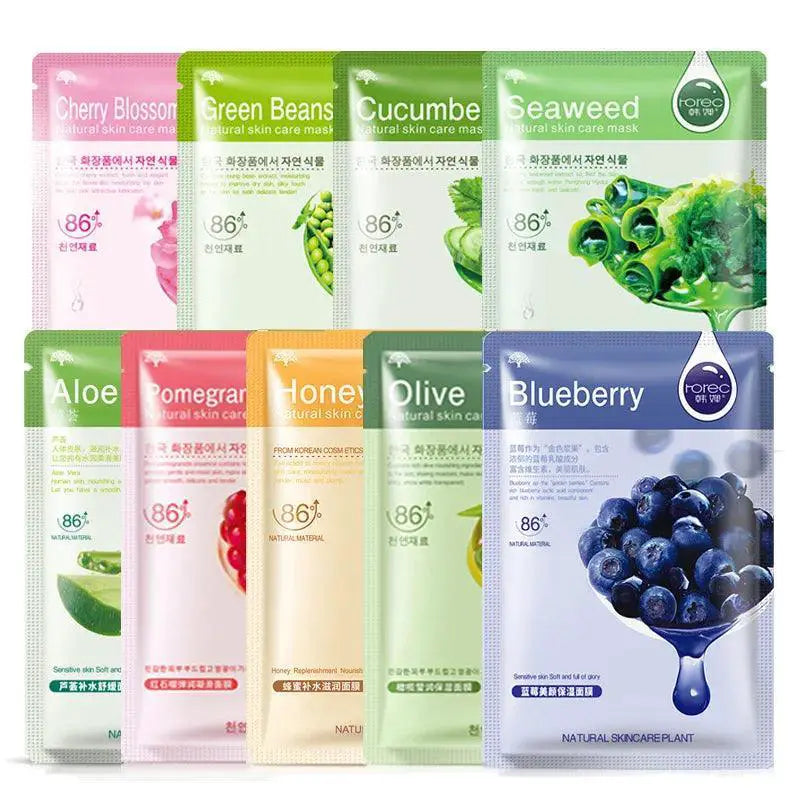 Hydrating Facial Mask With Blueberry Cucumber Pomegranate