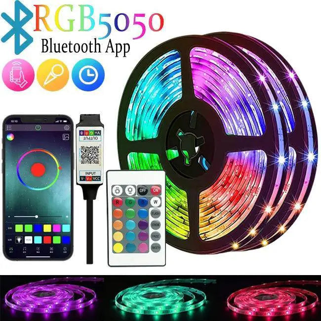 ColorRGB LED Strip Lights Dynamic Music Sync Color Change