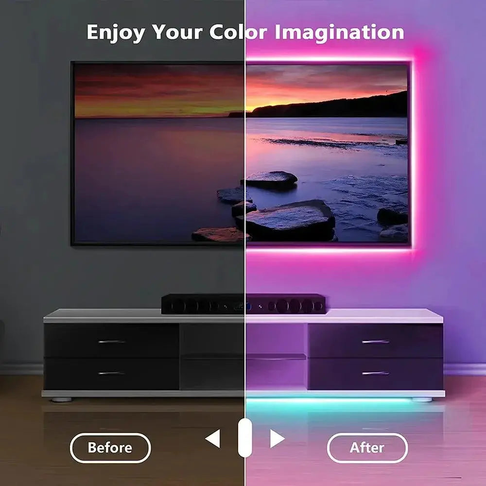 Vibrant RGB LED Strip Light for Smart Home Lighting