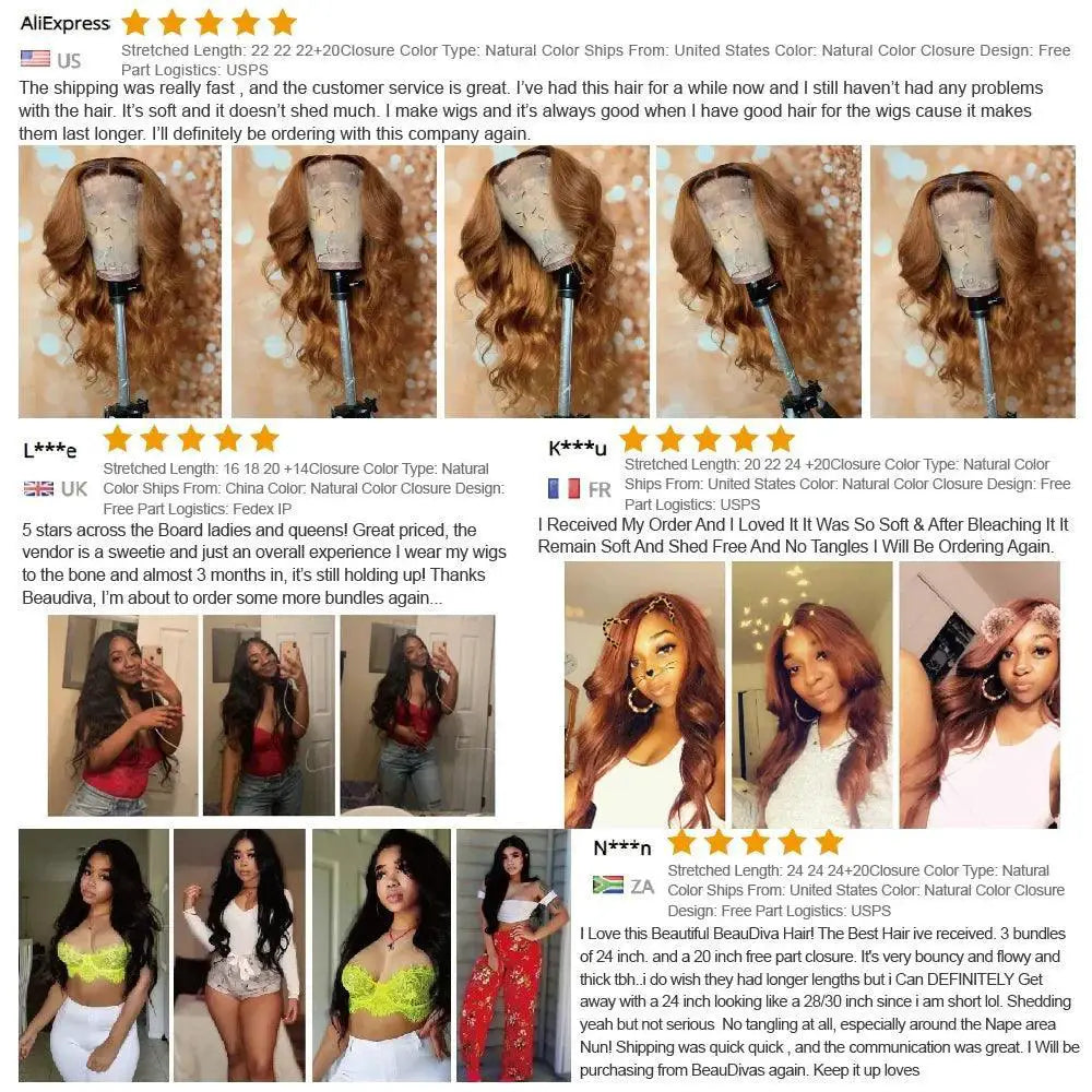 Brazilian Body Wave Hair Bundle Set With Lace Closure Deal