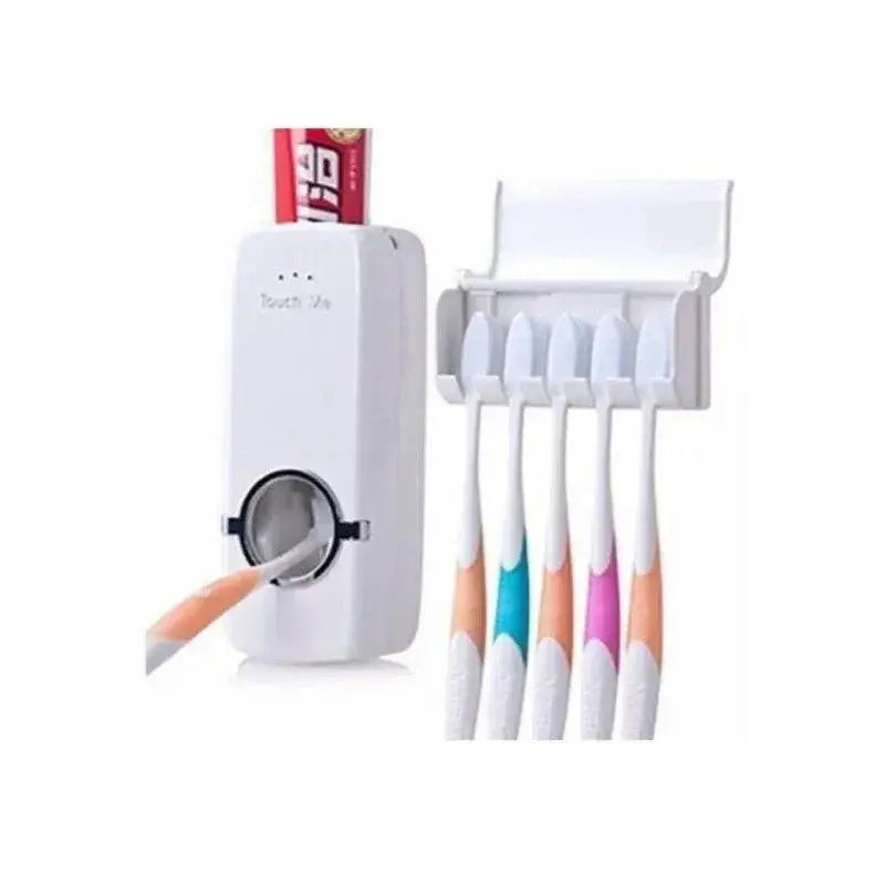 Toothpaste Dispenser And Brush Holder For Bathroom Hygiene
