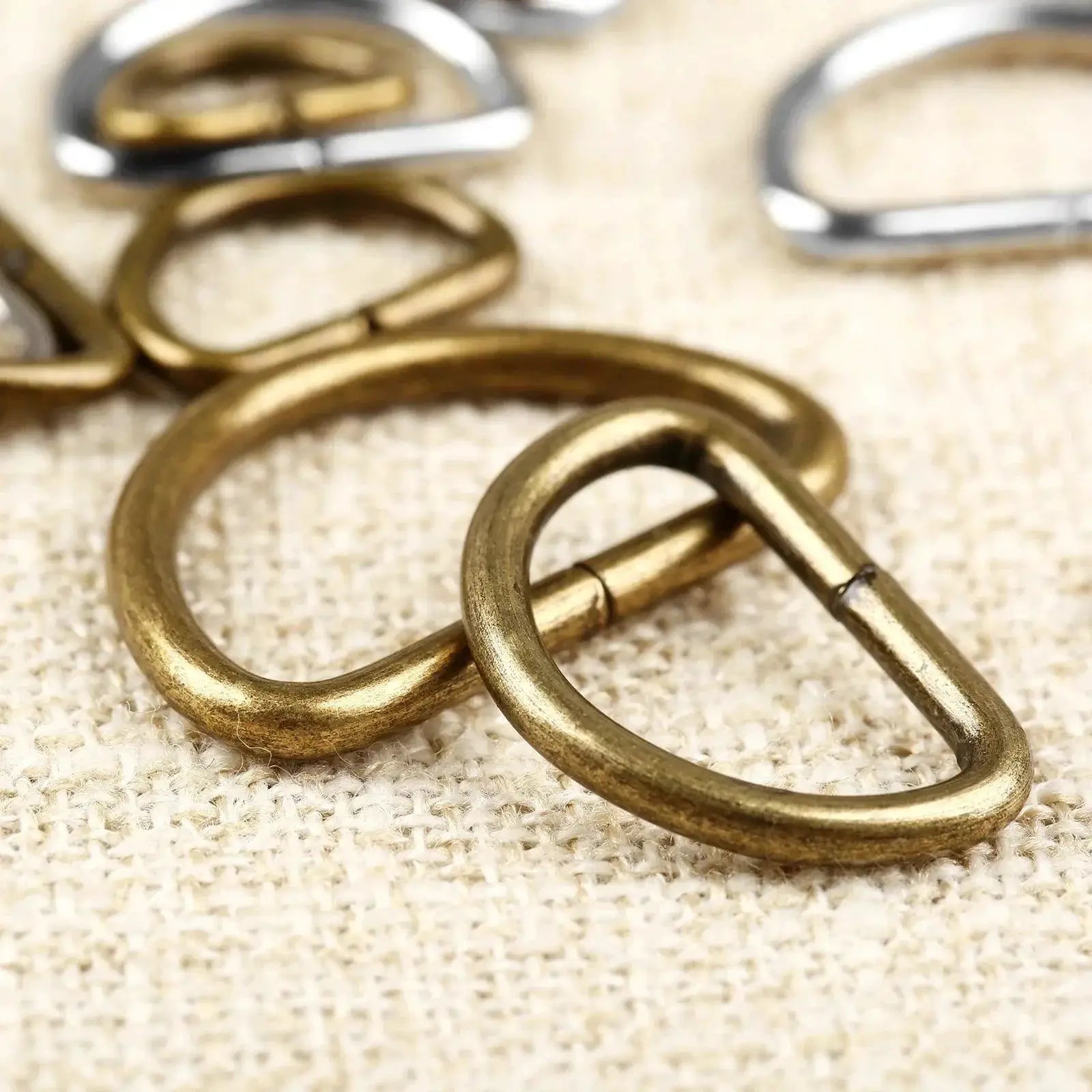 Vintage Metal D Ring Buckles For Stylish DIY Sewing