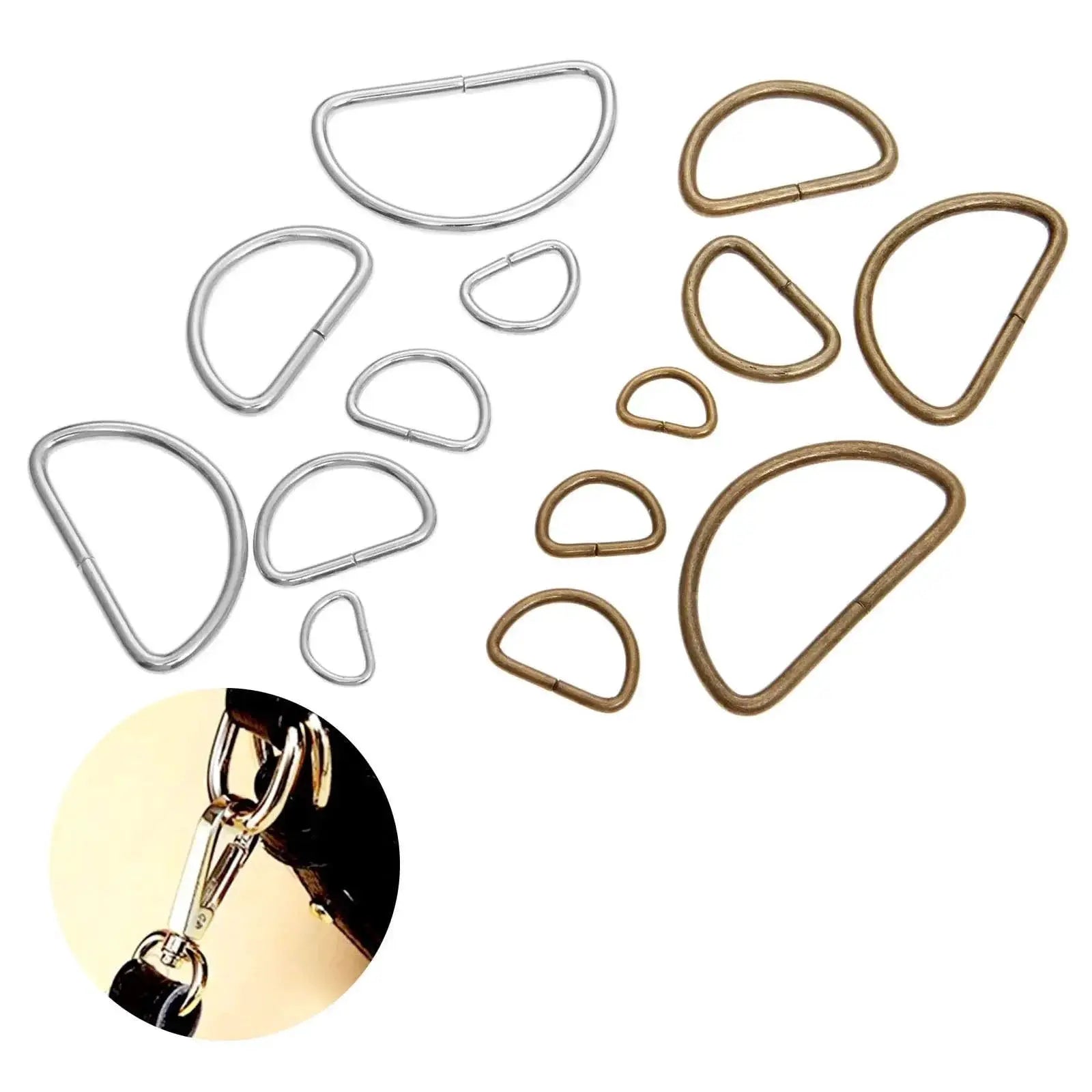Vintage Metal D Ring Buckles For Stylish DIY Sewing
