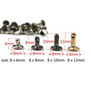 Metal Double Cap Rivets Studs For Leather Craft Projects