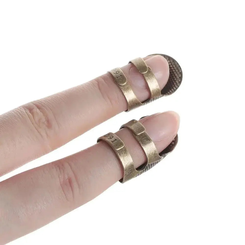 Vintage Gold Needle Thimble With Secure Grip Easy Threading