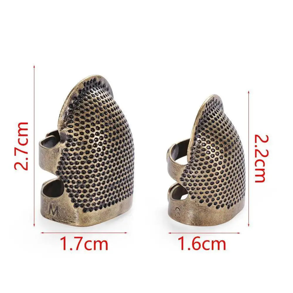 Vintage Gold Needle Thimble With Secure Grip Easy Threading