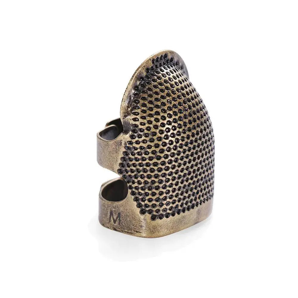 Vintage Gold Needle Thimble With Secure Grip Easy Threading