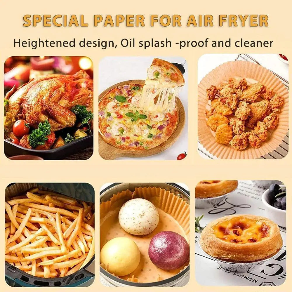 Air Fryer Liners Disposable Nonstick Papers 50 Pack