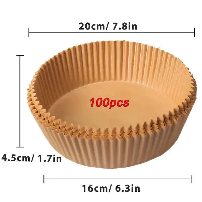 Air Fryer Liners Disposable Nonstick Papers 50 Pack