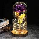 Enchanted Galaxy Rose Glass Dome Eternal Love Gift Deluxe