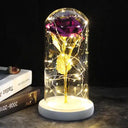 Enchanted Galaxy Rose Glass Dome Eternal Love Gift Deluxe