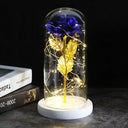 Enchanted Galaxy Rose Glass Dome Eternal Love Gift Deluxe