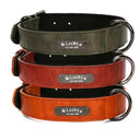 Elegant Engraved Leather Collar for Dogs