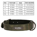 Luxurious Engraved Leather Dog Collar With Elegant Nameplate