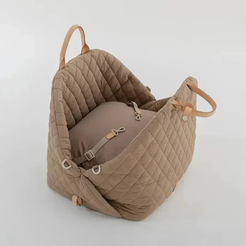 Dog Carrier Handbag Luxury Car Seat Pet Travel Bed Portable