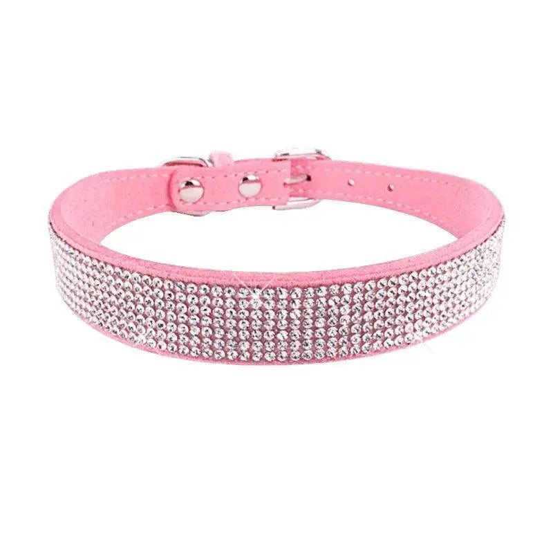 Crystal Rhinestone Dog Collar Glam Jewels for Stylish Pets