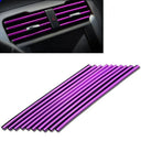 Car Air Outlet Decor Strips Ten Piece Set For Interior Trim
