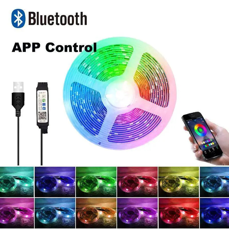 RGB LED Strip Lights For Ambient Lighting With Music Sync