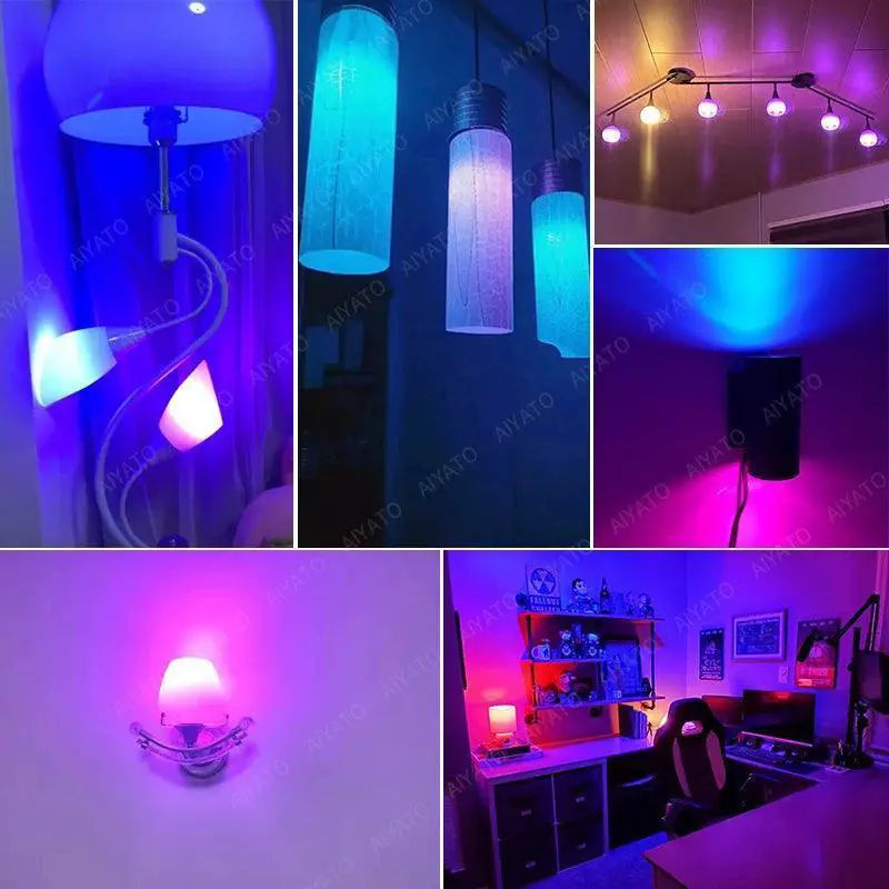 E14 Smart Crystal Candle Lamps With Music Sync Lighting