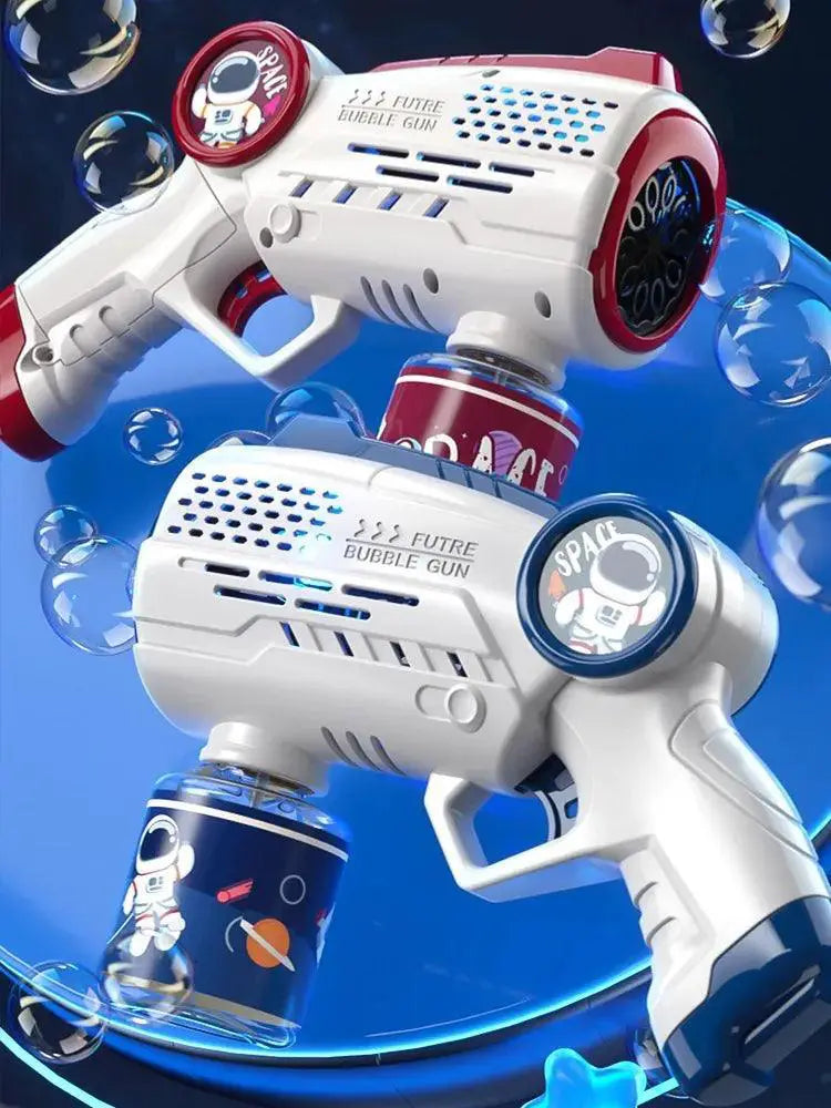 Electric Astronaut Bubble Gun For Kids Indoor Outdoor Fun