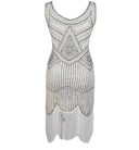 Shimmering Sequin Tassel Dress Glamorous Evening Wear