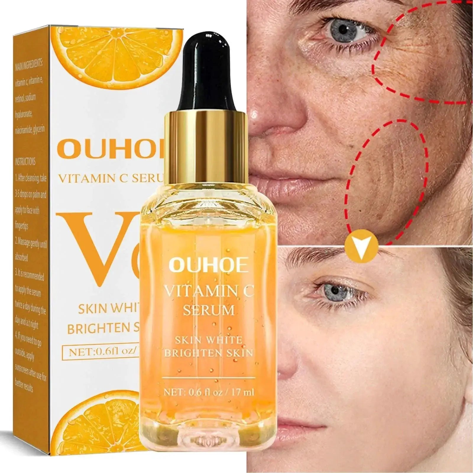 Vitamin C Serum For Anti Wrinkle Radiant Glow Youthful Skin