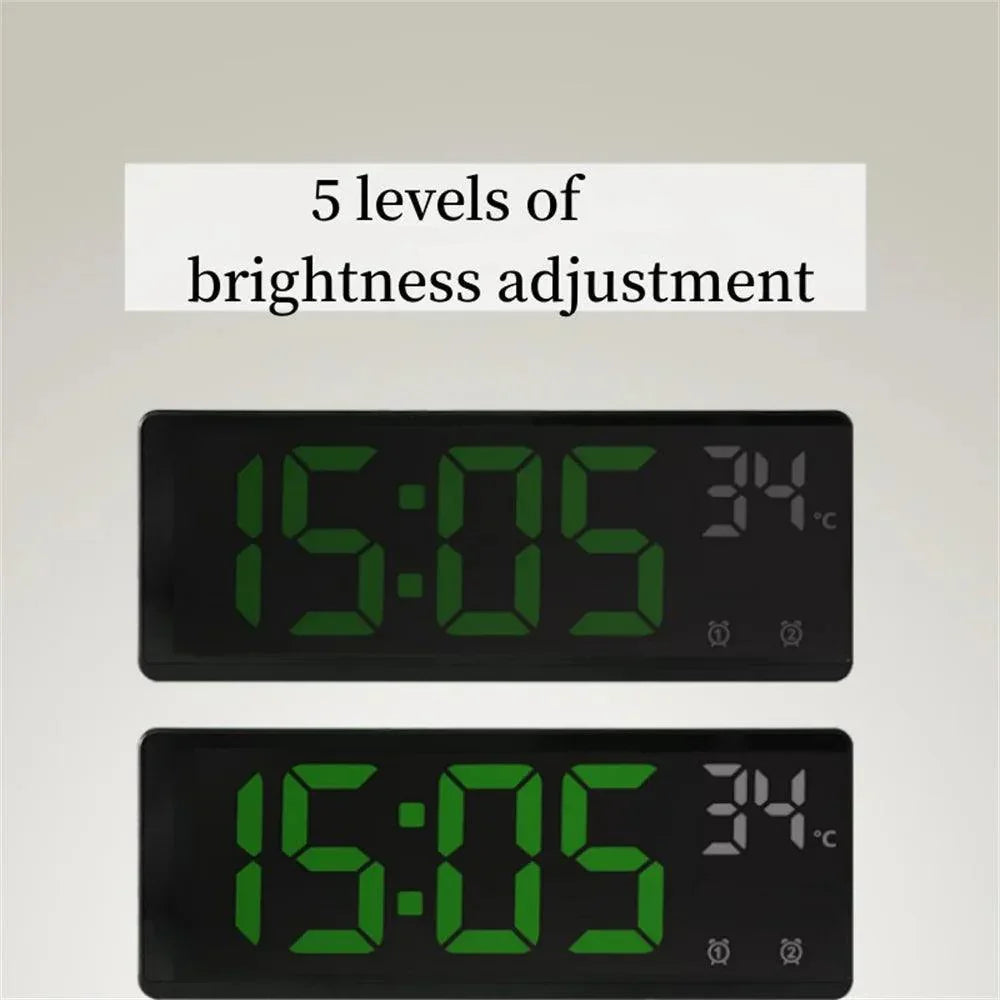 Voice Controlled Alarm Clock With Temperature Display Gadget