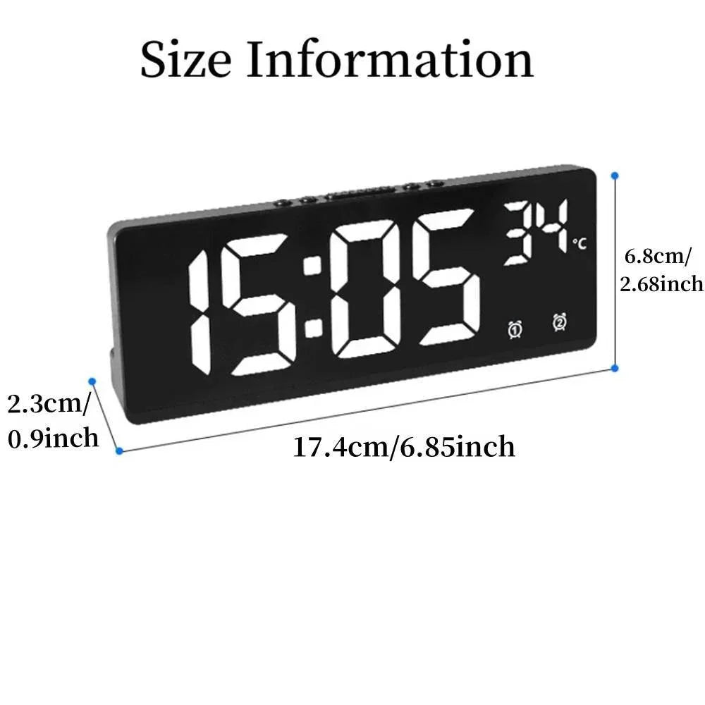 Voice Controlled Alarm Clock With Temperature Display Gadget
