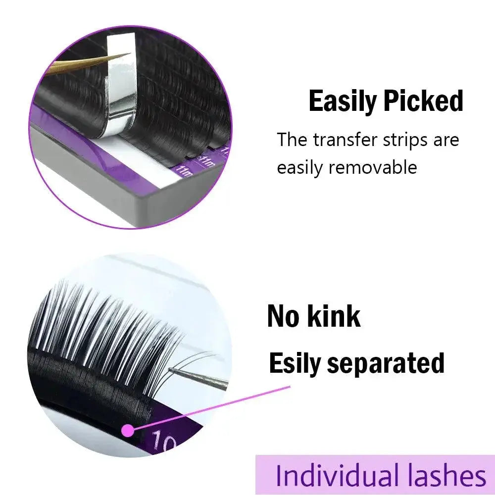 Luxury Soft Faux Mink Eyelash Extensions Easy Application