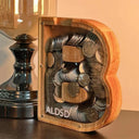 Wooden English Letters Coin Bank Educational Piggy Bank