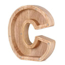 Wooden English Letters Coin Bank Educational Piggy Bank
