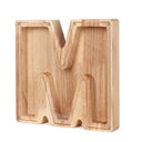 Wooden English Letters Coin Bank Educational Piggy Bank