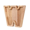 Wooden English Letters Coin Bank Educational Piggy Bank