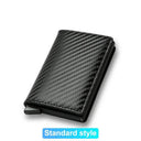 RFID Slim Leather Wallet Card Holder With Protection