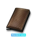 RFID Slim Leather Wallet Card Holder With Protection