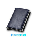 RFID Slim Leather Wallet Card Holder With Protection