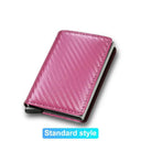 RFID Slim Leather Wallet Card Holder With Protection