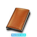 RFID Slim Leather Wallet Card Holder With Protection