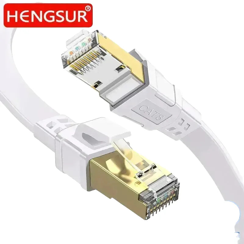 Hyper-Speed Cable for Gaming PCs – CAT 8-Round-Black / 0.5m product view 1