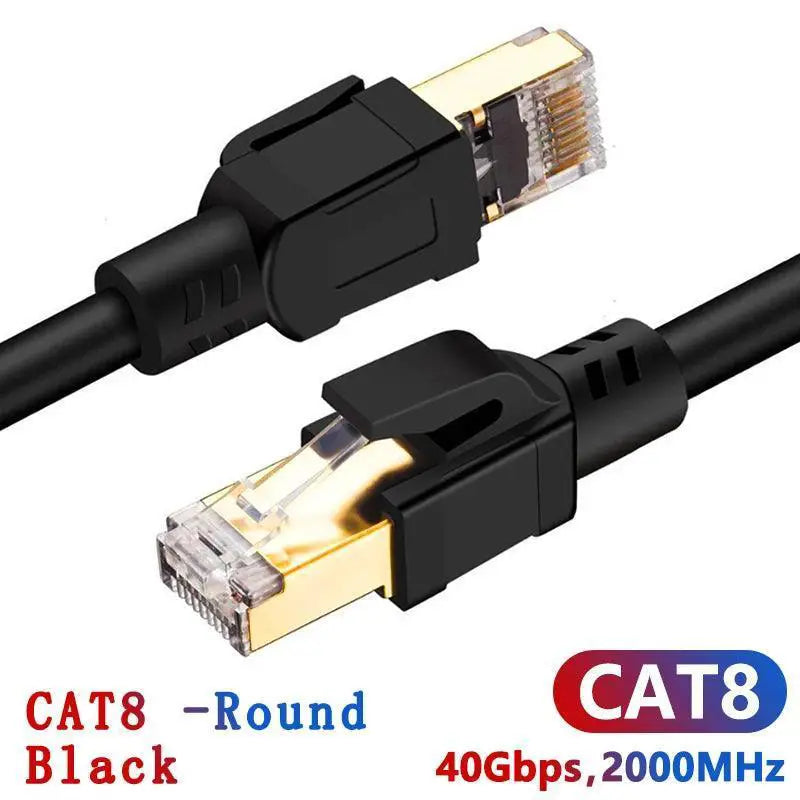 Hyper-Speed CAT8 Ethernet Cable for Home and Office Use